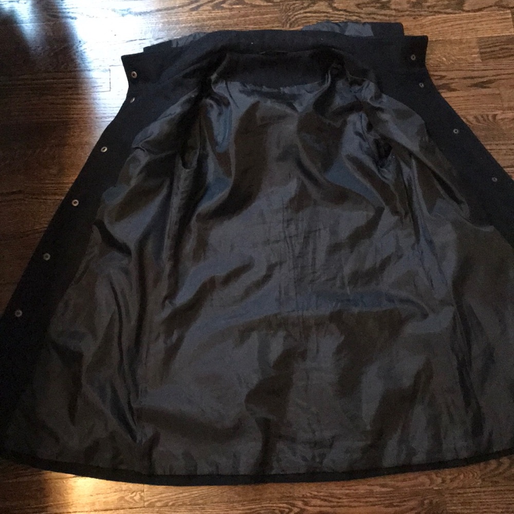 Hooded Toggle Black Pea Coat - Picture 4 of 10